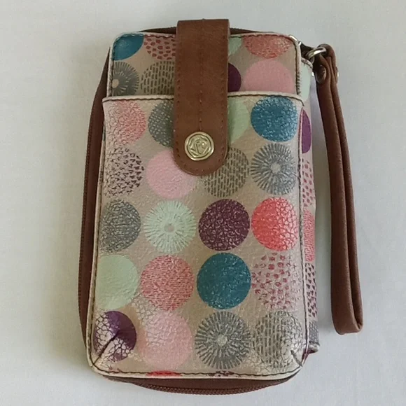 Relic Colorful Faux Leather Wallet Wristlet - Picture 4 of 10